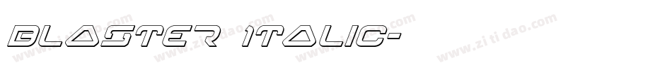 Blaster Italic字体转换
